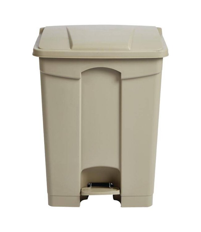 Pedaal afvalbak - luchtdicht - 65L - beige