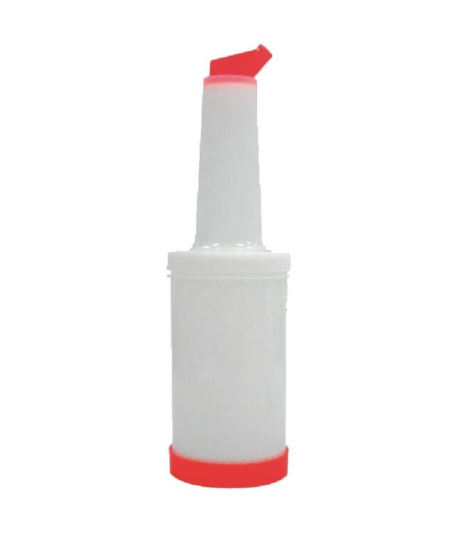 Plastic bar flessen - cocktail - 0,8L - rood