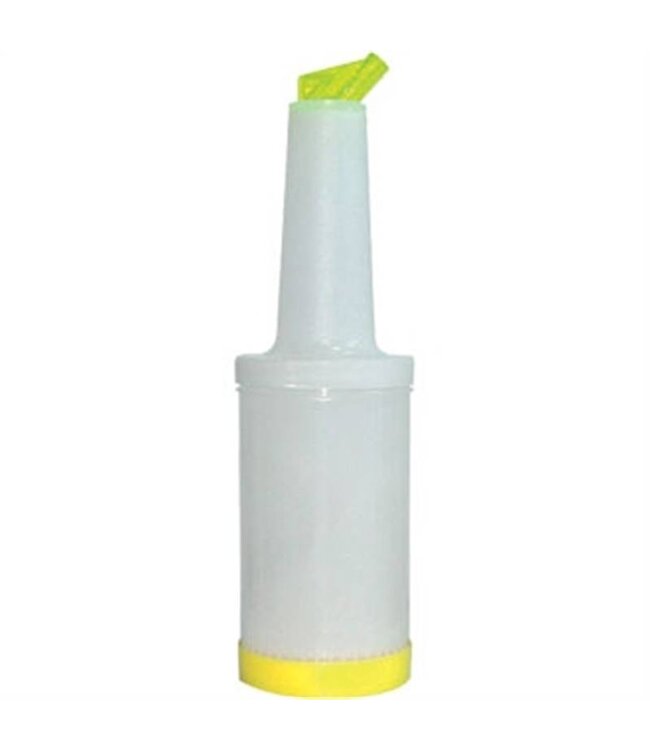 Plastic bar flessen - cocktail - 0,8L - geel