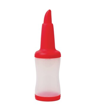 Plastic bar flessen - cocktail pro - 1L - rood