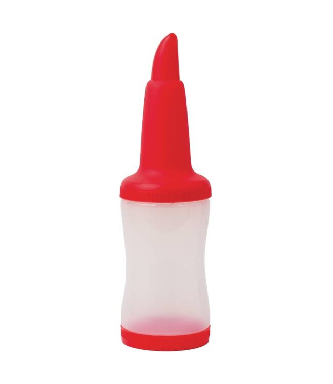 Plastic bar flessen - cocktail pro - 1L - rood