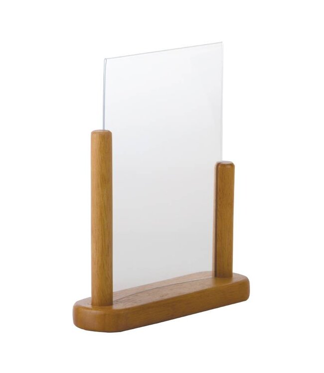 Menuhouder - teak hout - A5