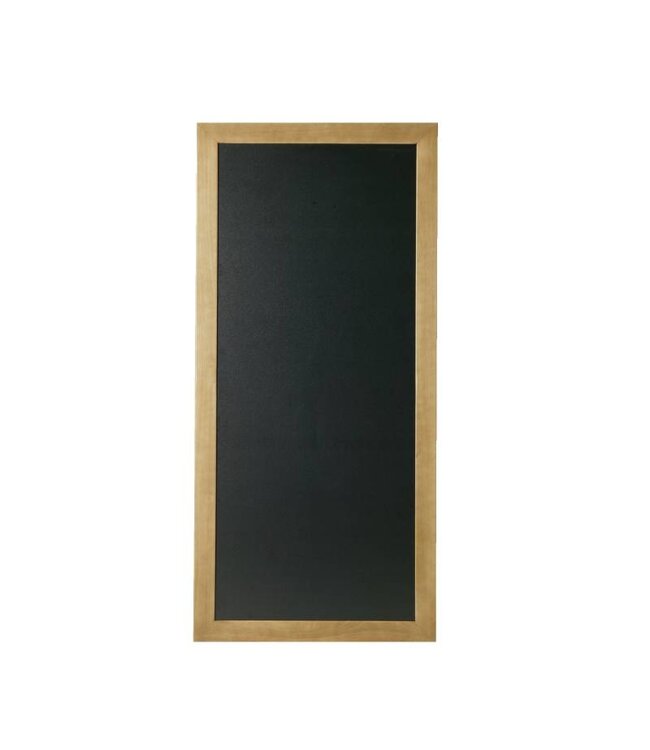 Schrijfbare wandbord lang - teak hout - 56x100cm