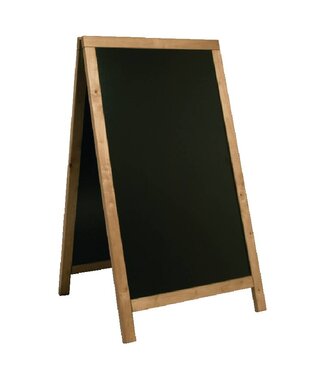 Securit Stoep krijtbord - 68x120cm - teak