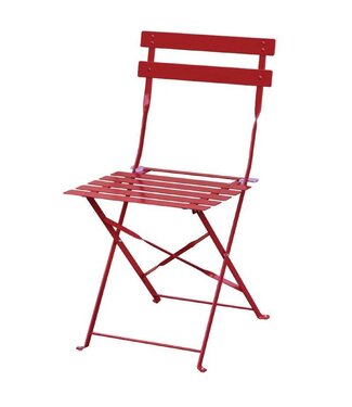 Bolero Terrasstoel Lucas | Rood | Set van 2 stuks