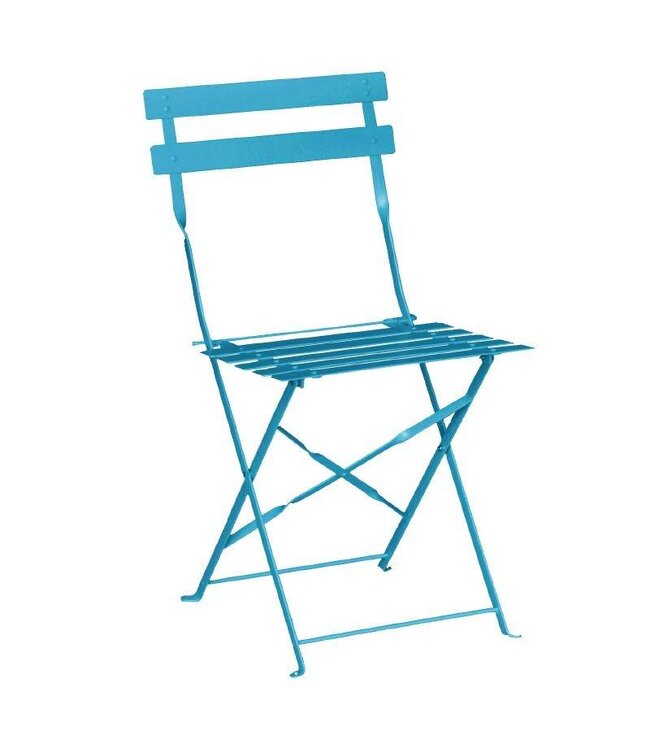 Stoel Lucas - turquoise - set van 2 stuks