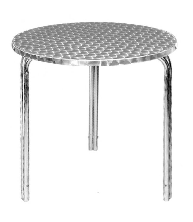 Tafel Bas - rond 60cm - rvs