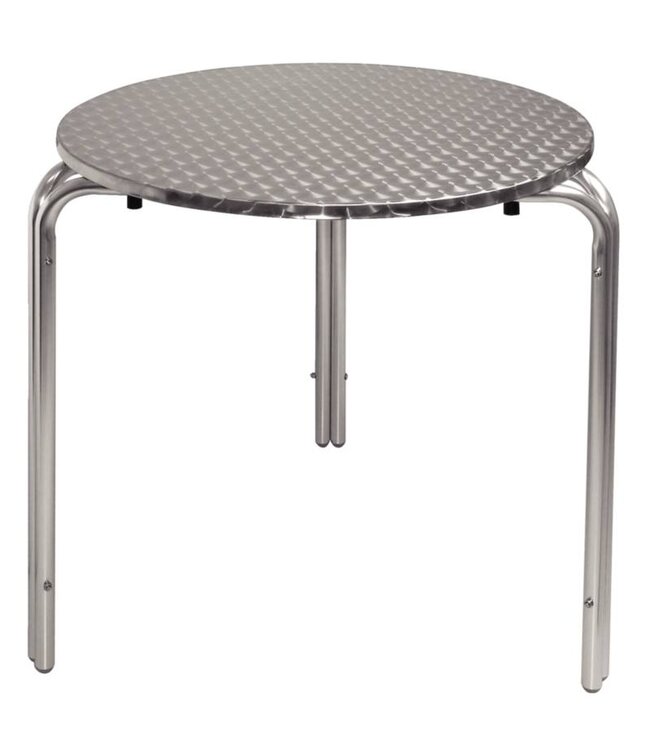 Tafel Bas - rond 70cm - rvs