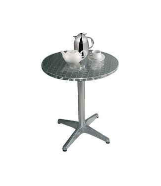 Tafel Rens - rond 80cm - rvs