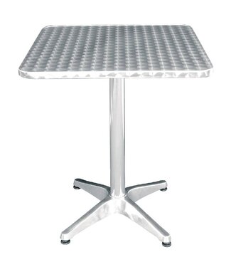 Tafel Rens - vierkant 60cm - rvs