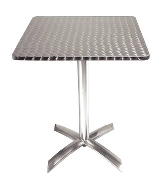 Tafel Rens - vierkant 60cm kantelbaar - rvs