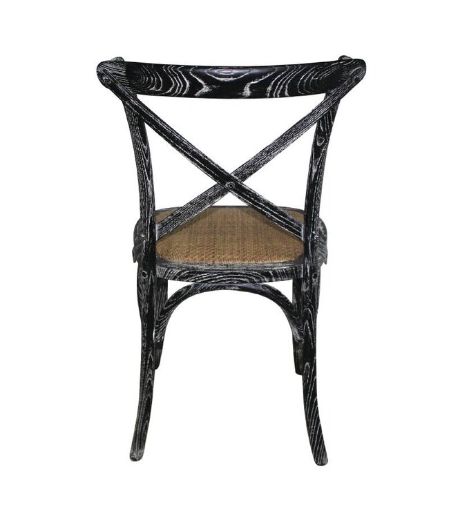 Stoel Bart - zwart vintage - set van 2 stuks