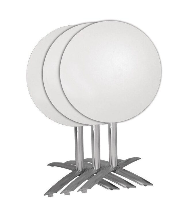 Tafelpoot aluminium - opklapbaar - 68cm hoog