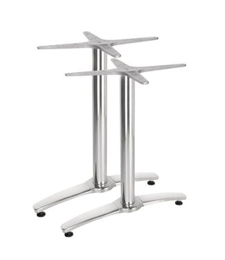 Bolero Dubbele tafelpoot aluminium - 68cm hoog