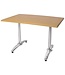 Dubbele tafelpoot aluminium - 68cm hoog