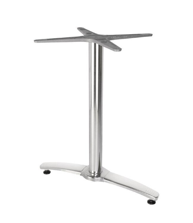 Dubbele tafelpoot aluminium - 68cm hoog