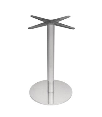 Tafelpoot verchroomd - rond - 68cm