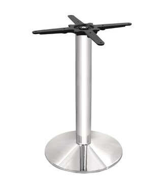 Tafelpoot verchroomd - rond 72cm