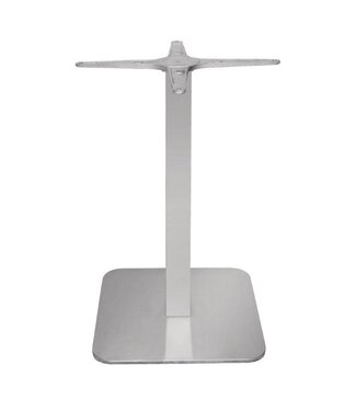 Bolero Tafelpoot RVS - Vierkant - 68cm hoog