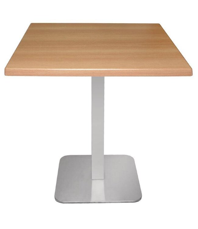 Tafelpoot RVS - Vierkant - 68cm hoog