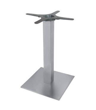 Bolero Tafelpoot RVS - vierkant - 72cm hoog