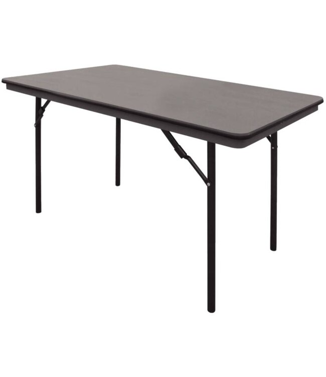 Inklapbare tafel - rechthoekig - grijs 122cm