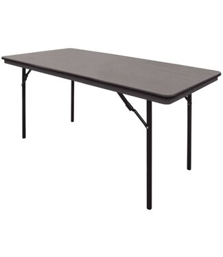 Inklapbare tafel - rechthoekig - grijs 152cm
