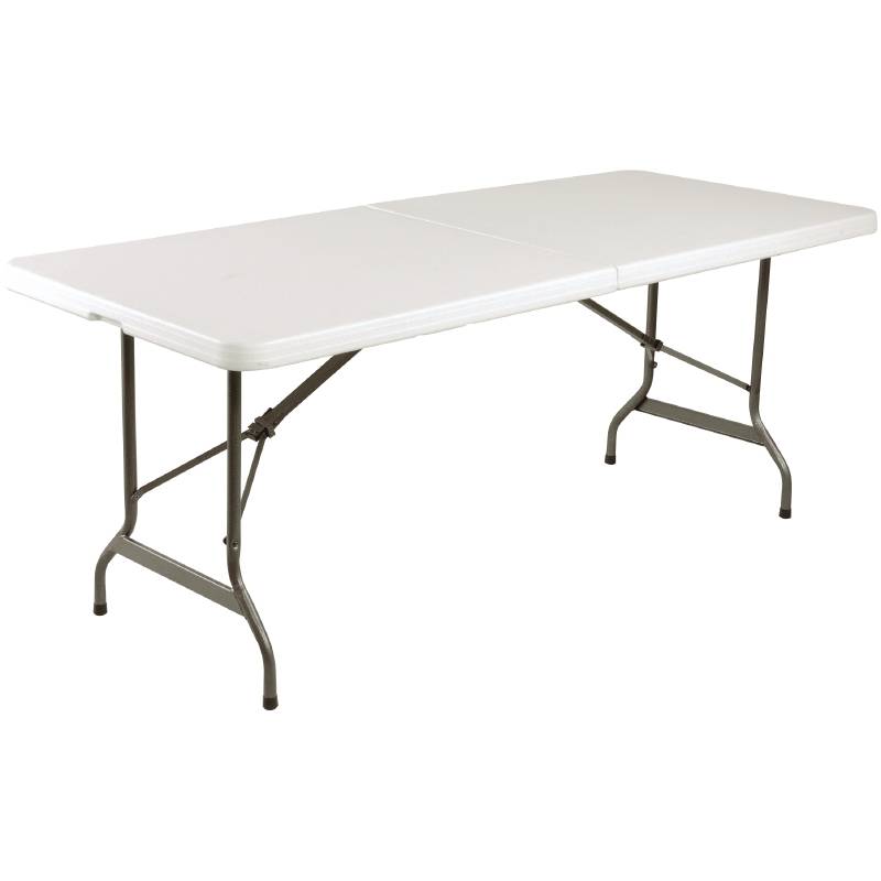 Inklapbare tafel - rechthoekig - met - wit 183cm | L001 - HorecaRama