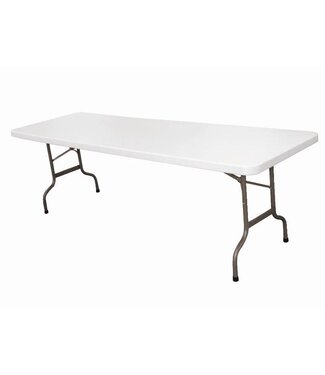 Bolero Inklapbare tafel - rechthoekig - met handgreep - wit 244cm