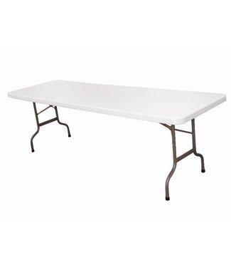 Inklapbare tafel - rechthoekig - met handgreep - wit 244cm