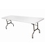Bolero Inklapbare tafel - rechthoekig - met handgreep - wit 244cm