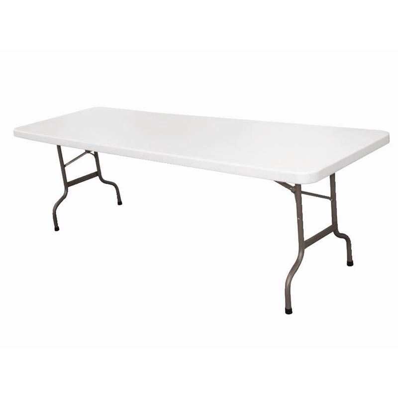 Plicht Schrijf op Zijdelings Inklapbare tafel - rechthoekig - met handgreep - wit 244cm | CF375 -  HorecaRama