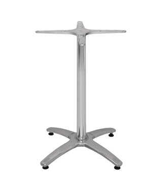 Bolero Tafelpoot aluminium - 4 teens - 68cm hoog