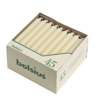 Bolsius Kaarsen wit - 20cm - 45 stuks