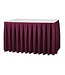 Tafelrok - 73x410cm - boxpleat bordeaux