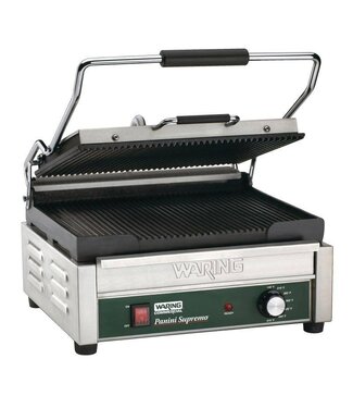 Waring Panini grill WPG250K | groot | gegroefd | (H)24,1x(B)40,6x(D)44,5