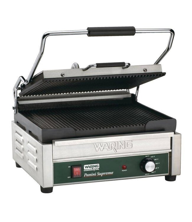 Waring Panini grill WPG250K | groot | gegroefd | (H)24,1x(B)40,6x(D)44,5