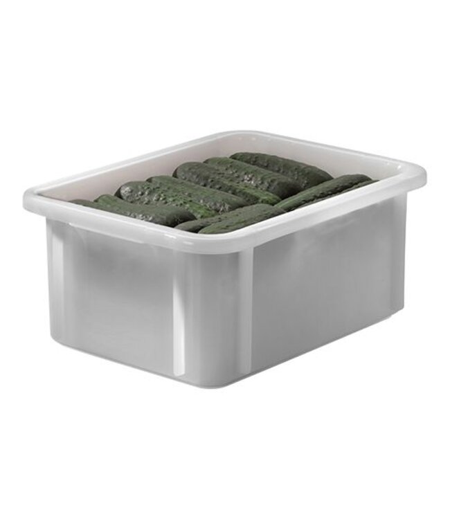 Stapelbak kunststof wit - 12 liter