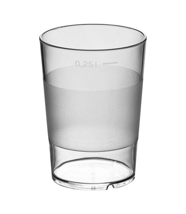 Waterglas stapelbaar polycarbonaat - 28cl
