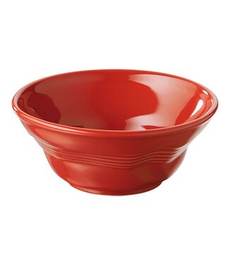 Schaaltje met ingedeukte look - (H)6cm - Ø14,5cm - rood