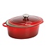 Braadpan gietijzer - ovaal - 4 liter - 27x21cm