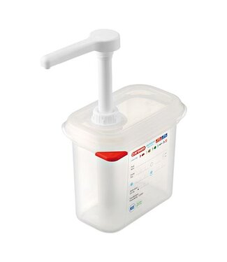 Araven Saus dispenser - 1/9GN - 15cm diep - 1 liter