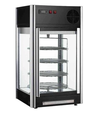 Saro Gebaksvitrine Isabell | 4 kanten glas | 108L | (H)87x(B)47x(D)47