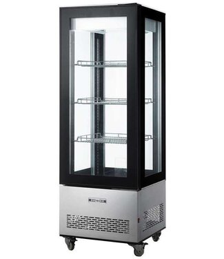 Saro Koelvitrine verrijdbare model | Leonie | 400L | (H)190x(B)65x(D)65