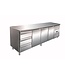 Saro Geforceerde koelwerkbank | Kylja 4130 TN | 3 deurs en 3 lades | (H)89/95x(B)223x(D)70