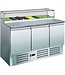 Saro Pizzawerkbank met glasopzet | PS300G | (H)118x(B)137x(D)70