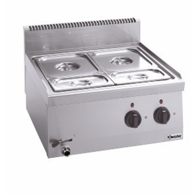 Bain marie Bartscher 600 Imbiss - 1x 1/1GN en 2x 1/4GN 150mm