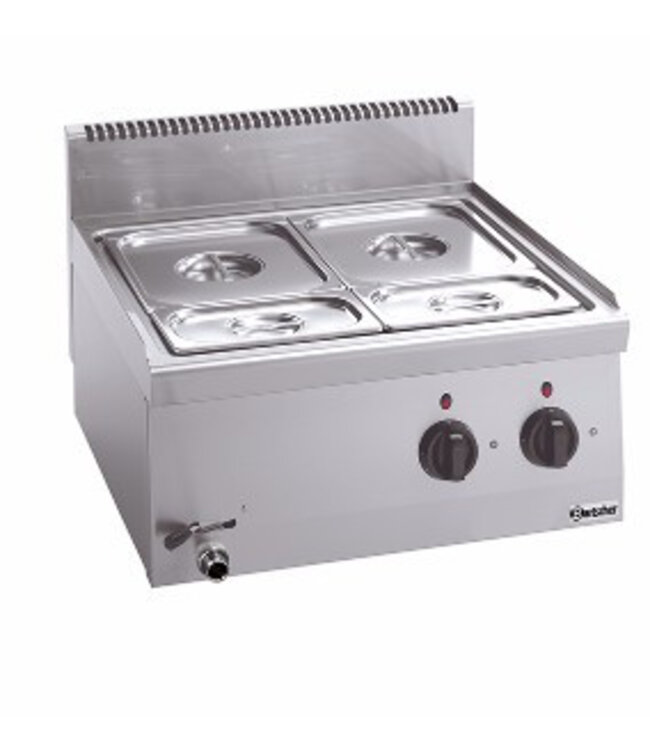 Bartscher Bain marie Bartscher 600 Imbiss - 1x 1/1GN en 2x 1/4GN 150mm