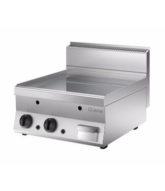 Bartscher Gas grillplaat glad | Bartscher 650 snack | propaan | 13kW | (H)29,5x(B)60x(D)65