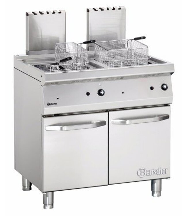 Gas friteuse Bartscher 700 classic - 2x 15L - 80x70cm - aardgas